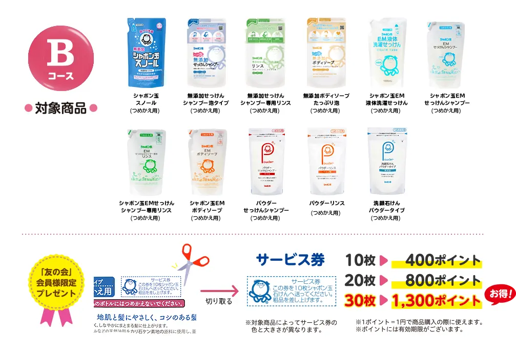 Bコース対象商品
